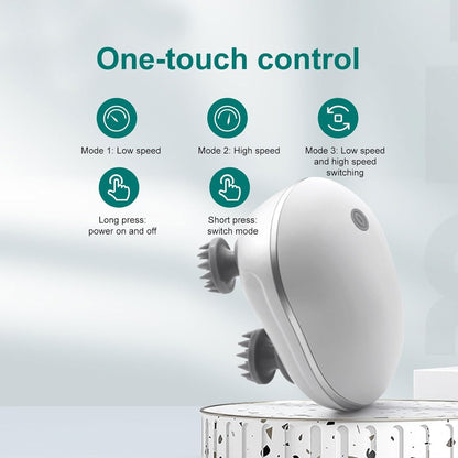 Smart Scalp Massager | Rechargeable & Portable Head Massager with 4 Rotating Nodes for Hair Growth, Relaxation & Stress Relief Massager